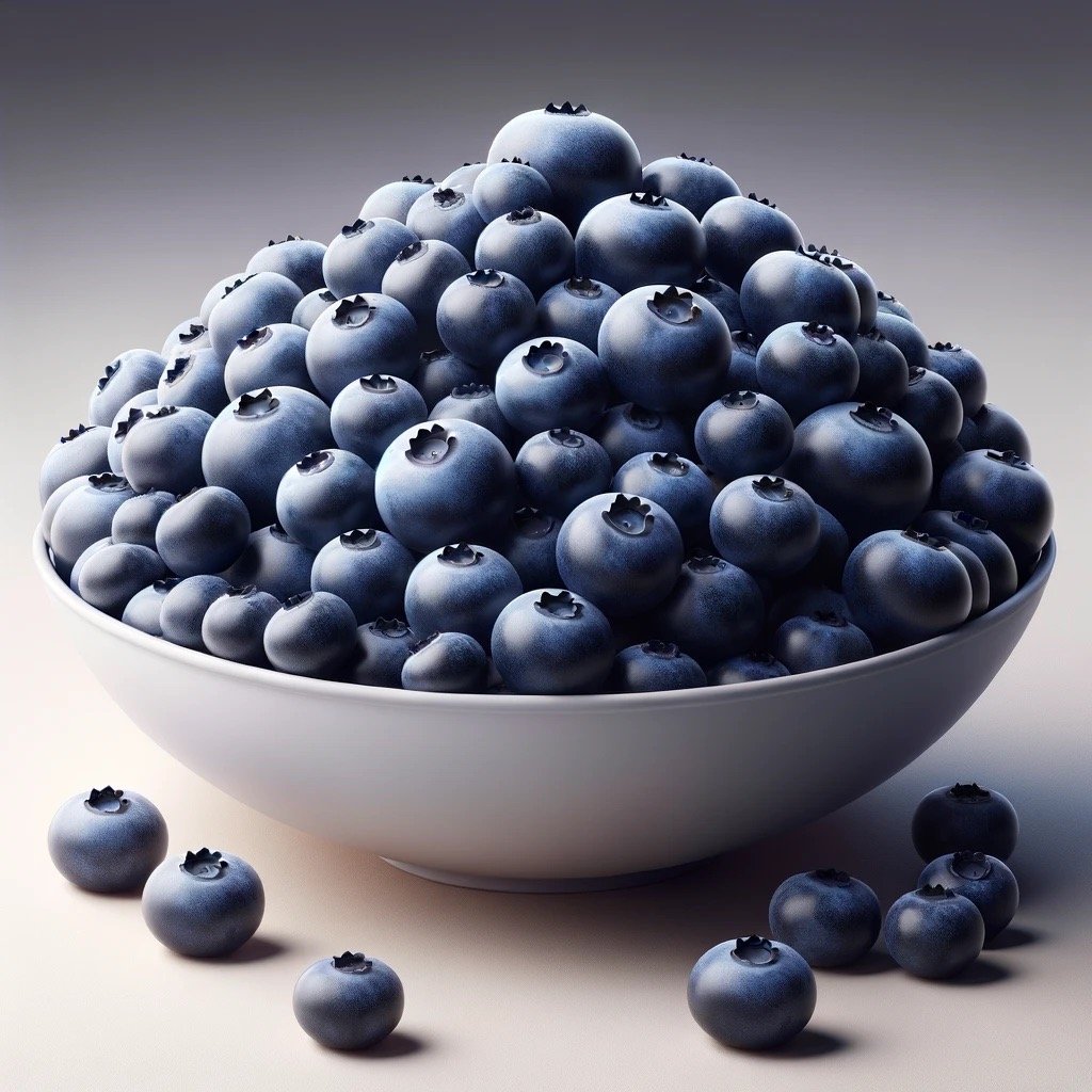 a bowl of blueberries